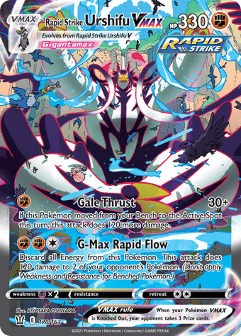 Rapid Strike Urshifu VMAX Battle Styles Pokemon Card