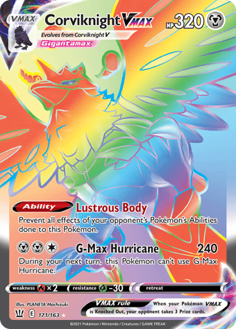 Corviknight VMAX Battle Styles Pokemon Card