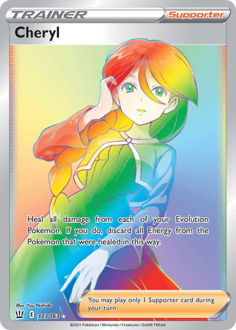 Cheryl Battle Styles Pokemon Card