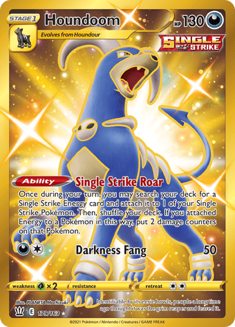 Houndoom Battle Styles Pokemon Card