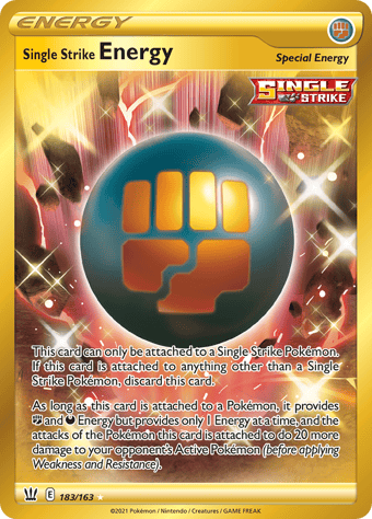 Single Strike Energy Battle Styles Pokemon Card