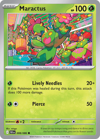 Maractus Black Bolt Pokemon Card