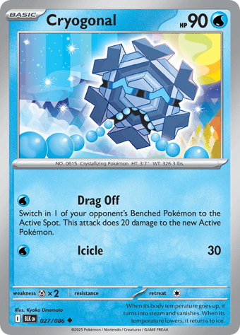 Cryogonal Black Bolt Pokemon Card