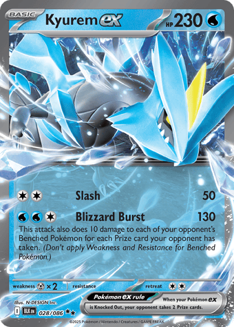 Kyurem EX Black Bolt Pokemon Card