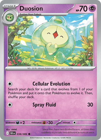 Duosion Black Bolt Pokemon Card