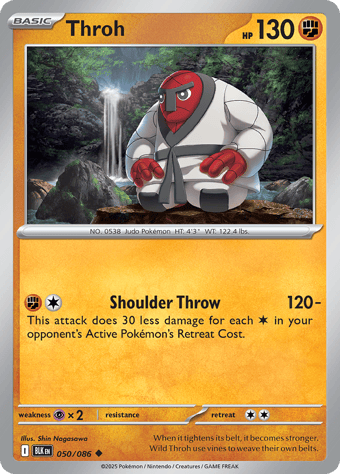 Throh Black Bolt Pokemon Card
