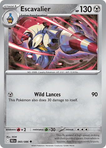 Escavalier Black Bolt Pokemon Card