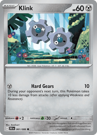 Klink Black Bolt Pokemon Card