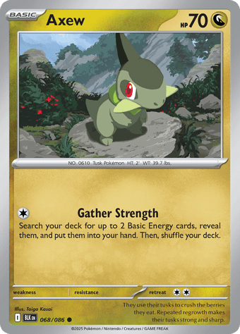 Axew Black Bolt Pokemon Card