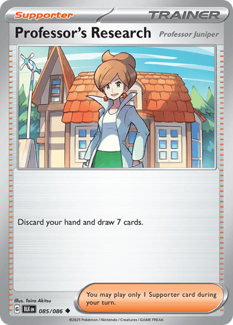 Professor's Research Black Bolt Pokemon Card