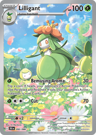Lilligant Black Bolt Pokemon Card