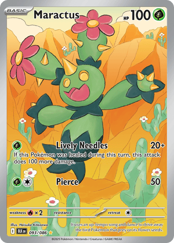 Maractus Black Bolt Pokemon Card