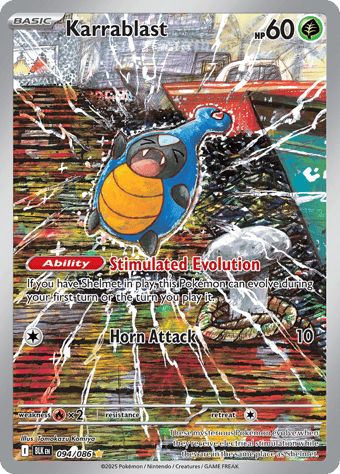 Karrablast Black Bolt Pokemon Card