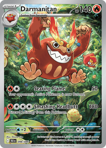 Darmanitan Black Bolt Pokemon Card