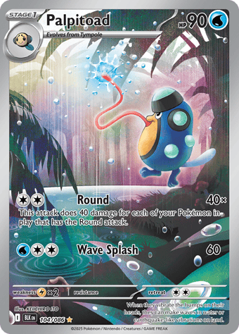 Palpitoad Black Bolt Pokemon Card