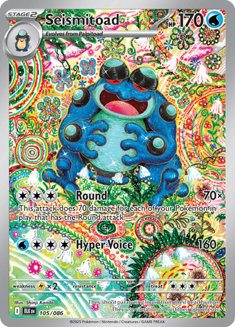 Seismitoad Black Bolt Pokemon Card