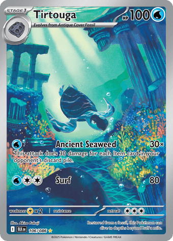 Tirtouga Black Bolt Pokemon Card