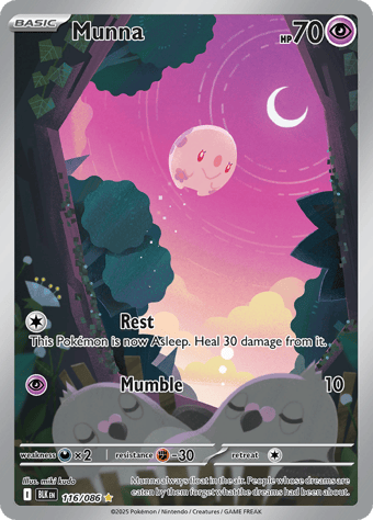 Munna Black Bolt Pokemon Card