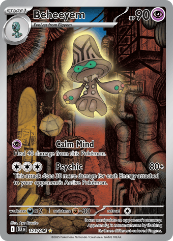 Beheeyem Black Bolt Pokemon Card