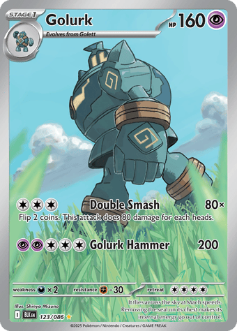 Golurk Black Bolt Pokemon Card