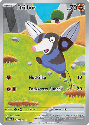 Drilbur Black Bolt Pokemon Card