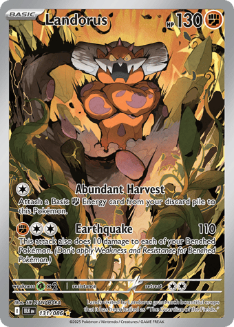 Landorus Black Bolt Pokemon Card