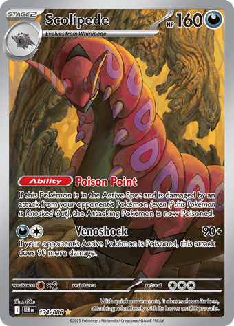Scolipede Black Bolt Pokemon Card