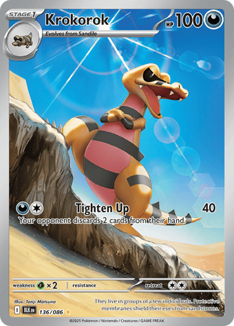 Krokorok Black Bolt Pokemon Card