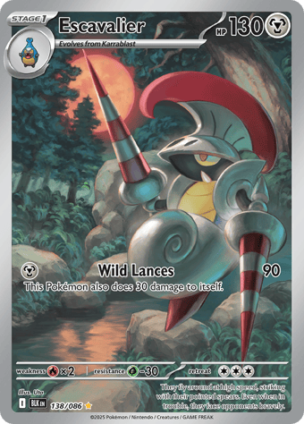 Escavalier Black Bolt Pokemon Card