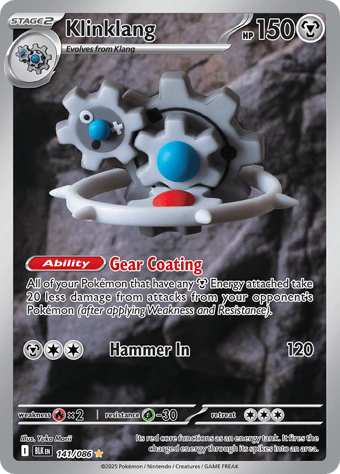 Klinklang Black Bolt Pokemon Card