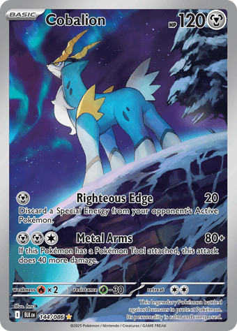 Cobalion Black Bolt Pokemon Card