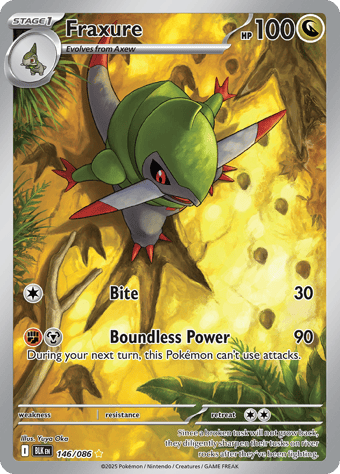 Fraxure Black Bolt Pokemon Card