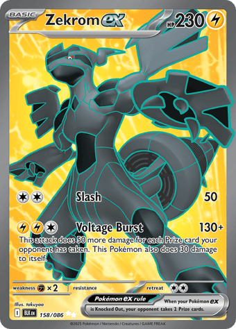 Zekrom EX Black Bolt Pokemon Card