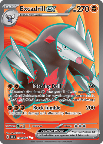 Excadrill EX Black Bolt Pokemon Card