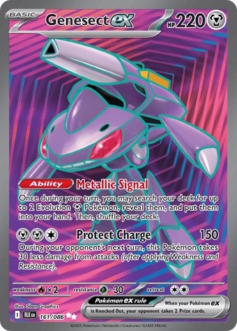 Genesect EX Black Bolt Pokemon Card