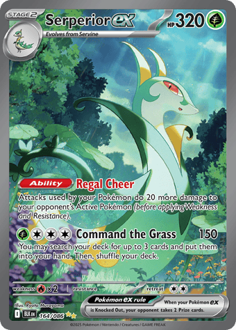 Serperior EX Black Bolt Pokemon Card