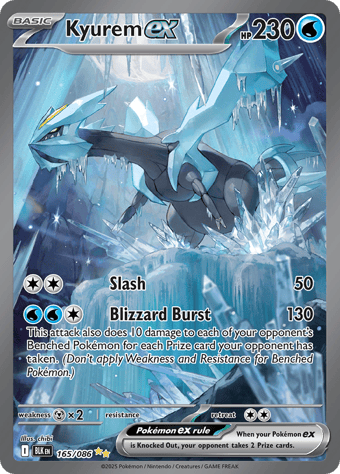 Kyurem EX Black Bolt Pokemon Card