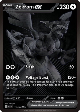 Zekrom EX Black Bolt Pokemon Card