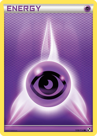 Psychic Energy Black & White Pokemon Card