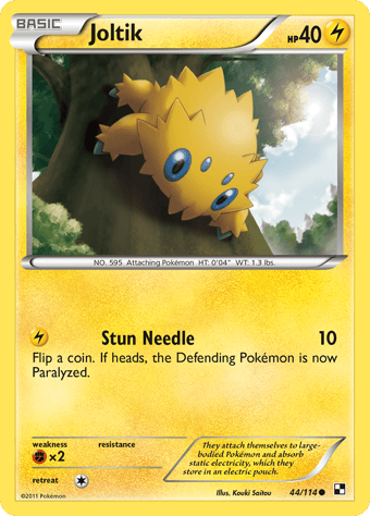 Joltik Black & White Pokemon Card