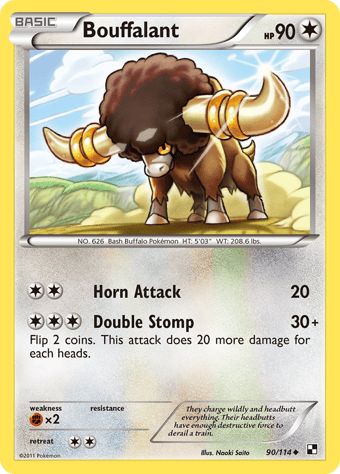 Bouffalant Black & White Pokemon Card