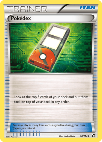 Pokedex Black & White Pokemon Card
