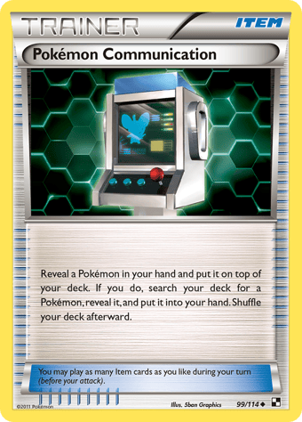Pokemon Communication Black & White Pokemon Card