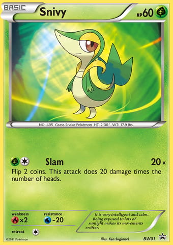 Snivy BW Black Star Promos Pokemon Card