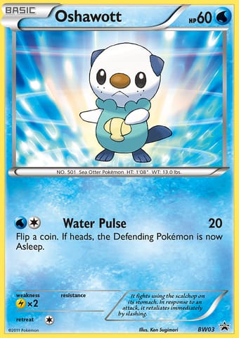 Oshawott BW Black Star Promos Pokemon Card