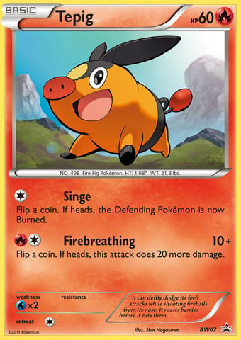 Tepig BW Black Star Promos Pokemon Card