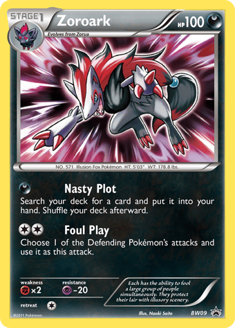 Zoroark BW Black Star Promos Pokemon Card