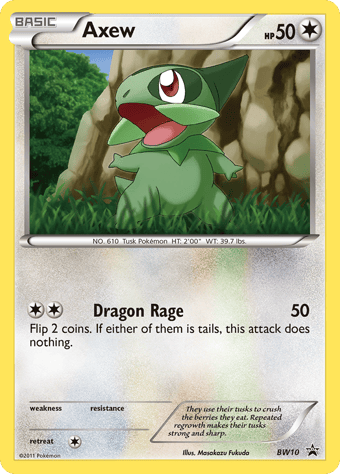 Axew BW Black Star Promos Pokemon Card