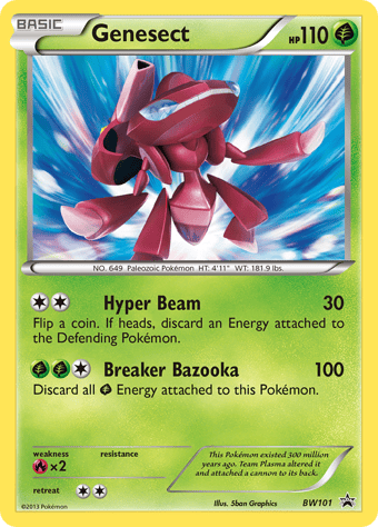 Genesect BW Black Star Promos Pokemon Card