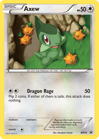 Axew BW Black Star Promos Pokemon Card